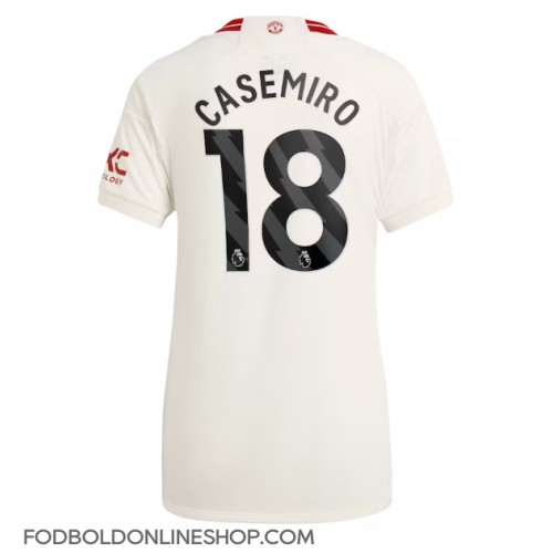 Manchester United Casemiro #18 Tredjetrøje Dame 2023-24 Kortærmet